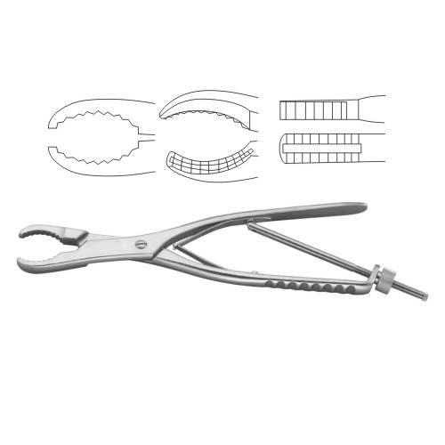 Ulrich Bone Holding Forcep Curved Manufacturers, Exporters, Sialkot, Pakistan